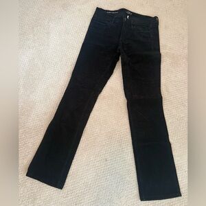 Loft Black Straight-Leg Corduroy Pants